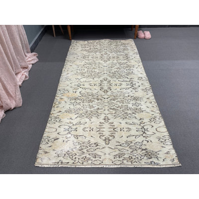 Tapis beige 41,3 x 82,3 pouces Vintage