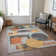 Machine Washable Indoor/Outdoor Cinead ACN1695 Gray Rug