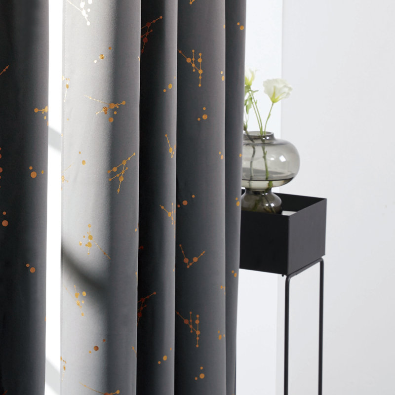 Bertie Room Darkening Thermal Curtains, Width 168 x Drop 183 cm, Light Grey