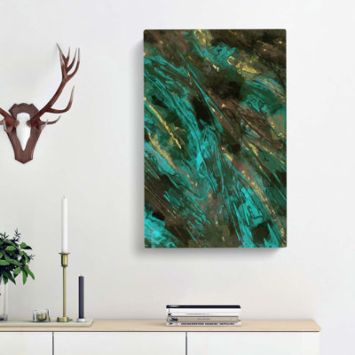It Takes Two In Abstract - Wrapped Canvas Painting