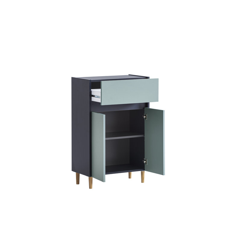 Bowery Freestanding Bathroom Cabinet, Night Blue/Pigeon Blue