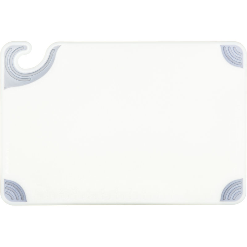 Planche à découper Saf-T-Grip, L 12 po x L 18 po, blanc