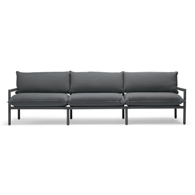 105'' Wide Outdoor Reversible Patio Sofa with Sunbrella Cushions