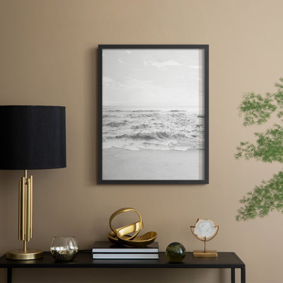 «Gentle Tides I», reproduction encadrée - bois massif