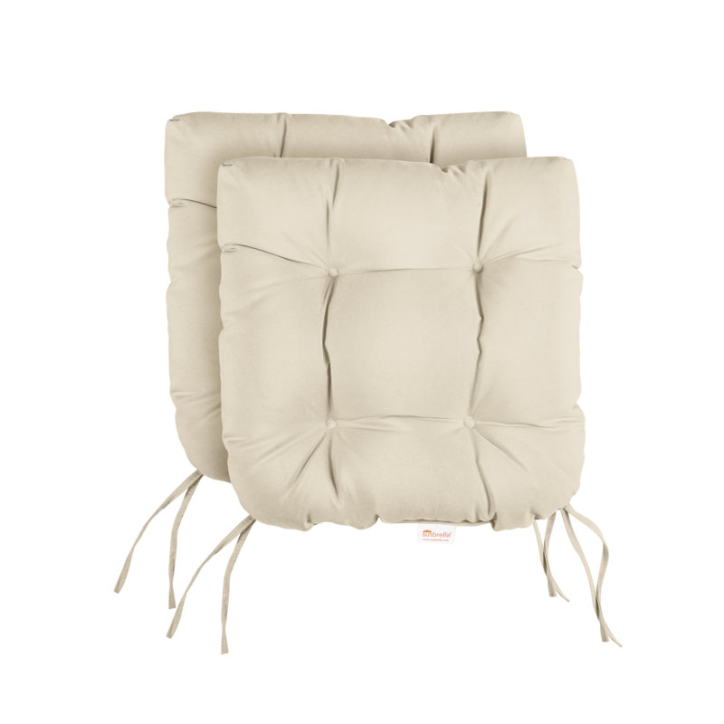 Coussin de siège 2 pièces Sumbrella, L 16 po x P 16 po, Naturel