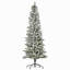 Arbre de Noël artificiel pin illuminé enneigé 6 pi avec branches réalistes et 394 pointes-1236816189