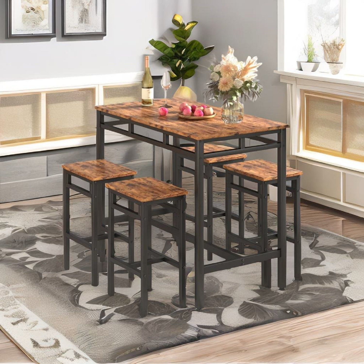 17 Stories Haileyjade 5 - Piece Dining Set | Wayfair