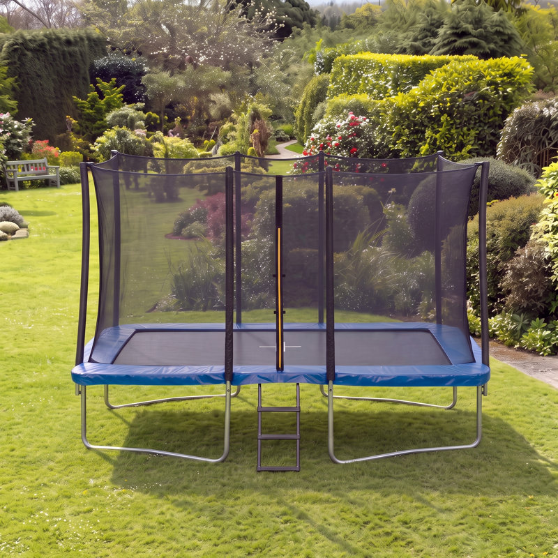 Kanga Internal 7x10FT Rectangular Trampoline, Blue