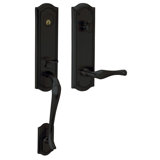 Bethpage Handleset with Single Cylinder Deadbolt and Door and Rosette