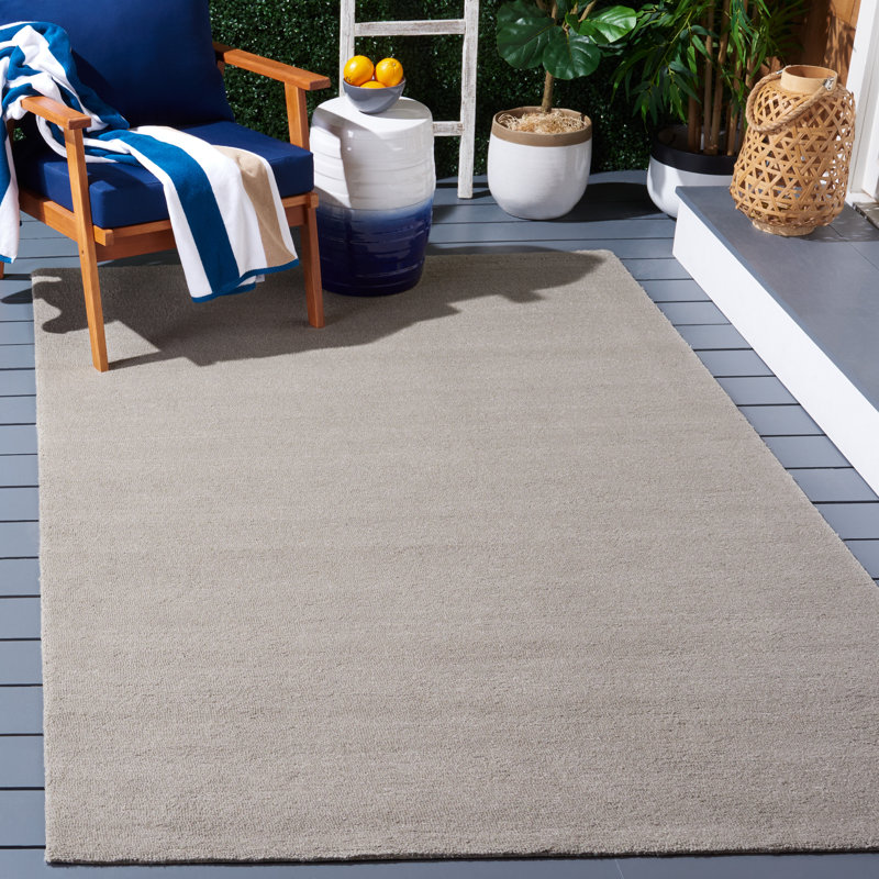 Tapis d'intérieur / extérieur touffeté à la main pour l'extérieur Performance, Rectangle de 5 pi x 8 pi