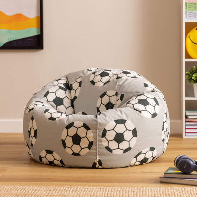 Kids Football Print Classic Bean Bag, Multicolour