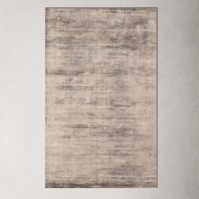 Tapis gris foncé tissé à la main