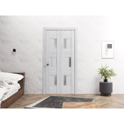 Portes pliantes en bois givré Sete