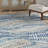 Healdton Abstract Blue Multicolor Performance Area Rug-25536393