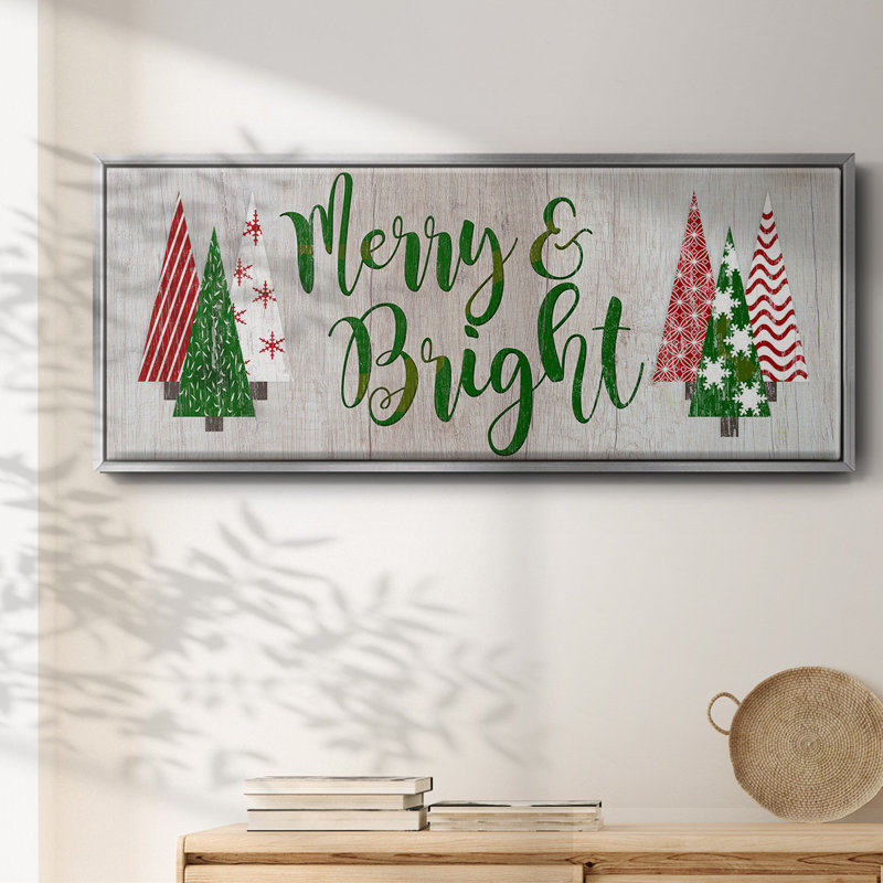 Merry & Bright - toile encadrée