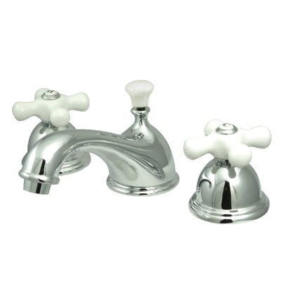 Vintage Lavatory Widespread Bathroom Faucet with Drain Assembly