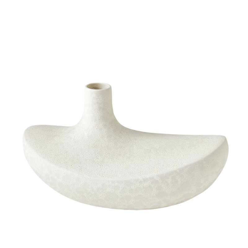 Solis Handmade Ceramic Table Vase, 6.75" H x 12.5" W x 7.5" D