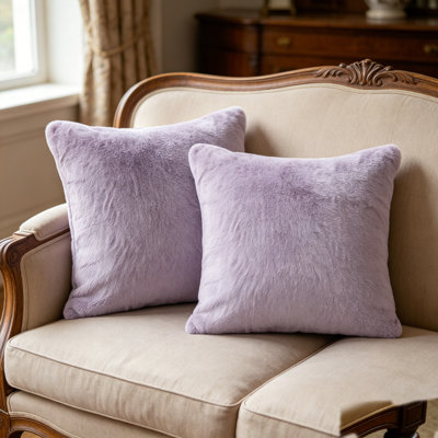 Housse de coussin lourd en fausse fourrure