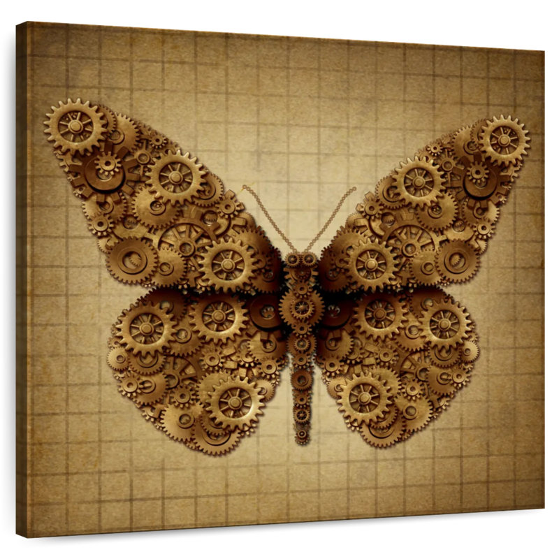 Crowle Steampunk Butterfly, 24" H x 24" W