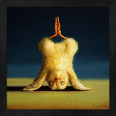 " Yoga Chick Lotus Headstand " by Lucia Heffernan