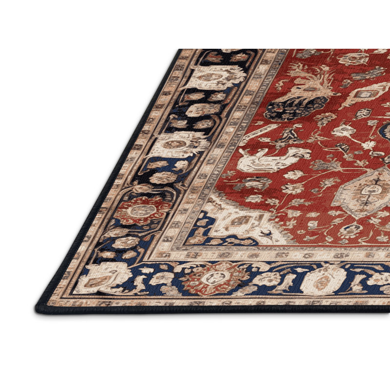 Tapis brun lavable à la machine
