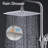 10 Inch Square Rainfall Shower Head With Handheld Spray-122423367