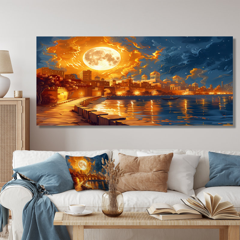 Mariquilla - Égypte, art mural, H 16 po x l 32 po, Cadre flottant blanc