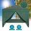 3m x 3m gazebo in with UV protection 50+, garden gazebo with removable sides, party tent with windows for e.g. terrace and festival-1496447013