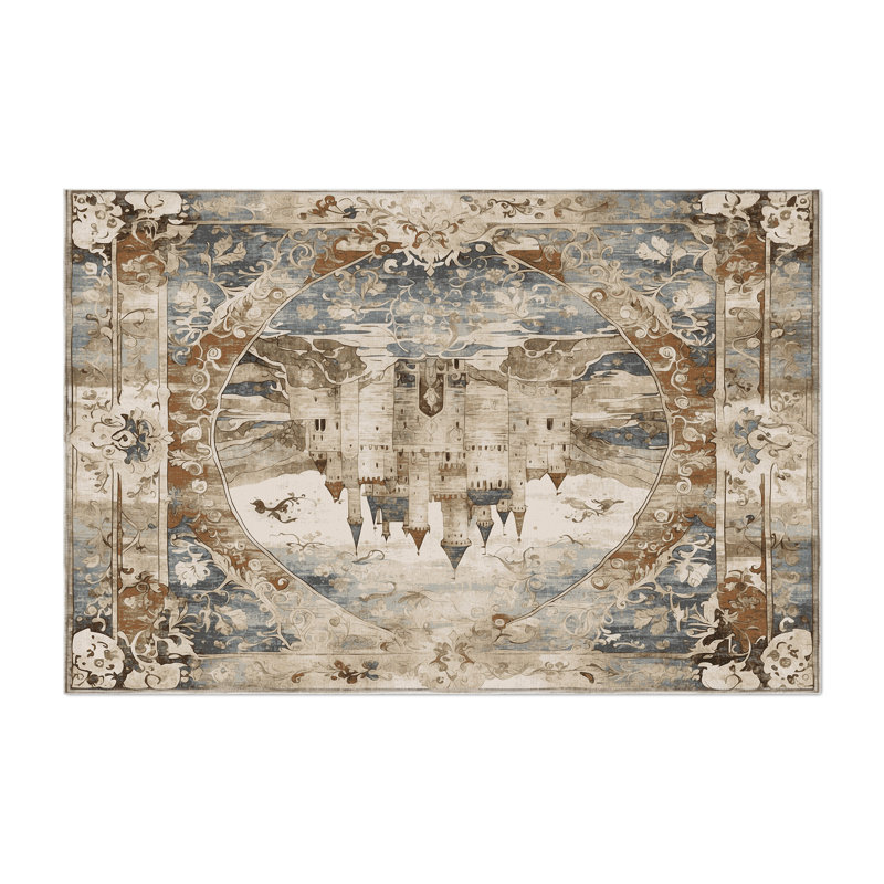 Mystic Ramparts Indoor And Outdoor Area Rug, Rectangle 5' x 7'