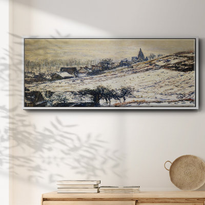 Winter at Giverny, 1885 - Framed Canvas