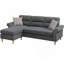 Ensemble modulaire réversible avec 2 coussins décoratifs gris ardoise, polyvalent et élégant pour tout espace de vie