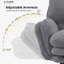 Big and Tall Office Chair, Ergonomic Heavy Duty Desk Chair with Footrest, 135° Reclining Cross Legged Chair with Padded Flip-up Armrests for Pets, Teddy Fleece, for Home Office-857855718