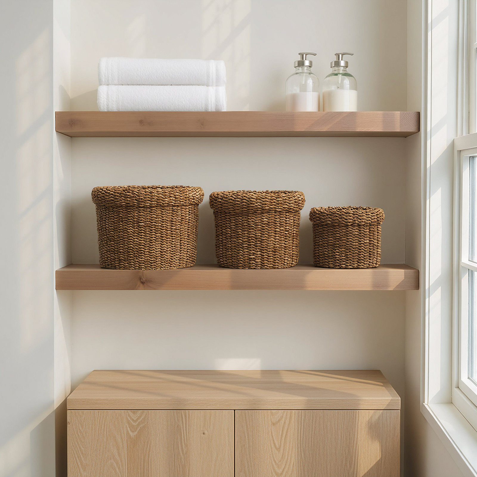 Charton Handmade Seagrass Basket - Set of 3