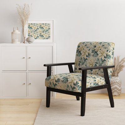 Chaise d'appoint florale Cobalt