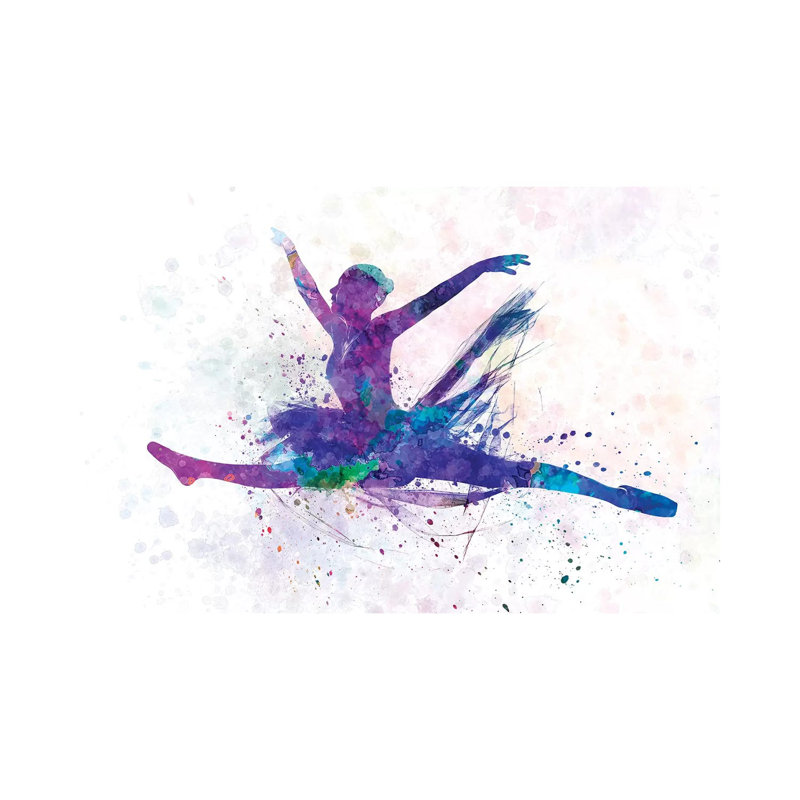 Ballerina Dancing II 1 Piece Wrapped Canvas Wall Art, 101.6 cm H x 66.04 cm W