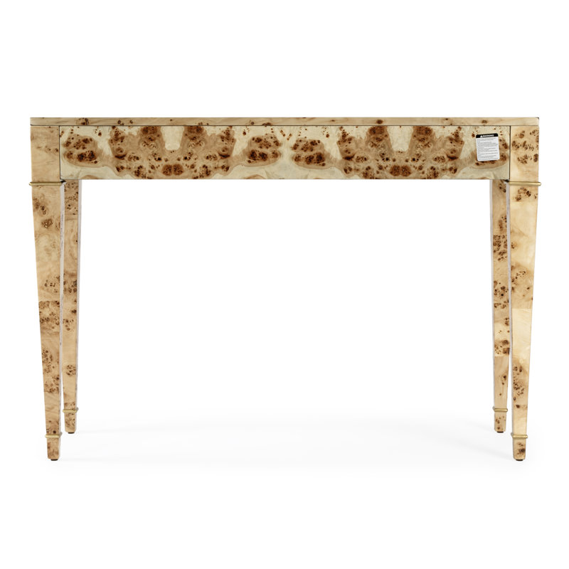 Kai 2 Drawer 45" Burl Wood Console Table, Natural