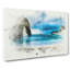 Durdle Door Cliffs In Wareham In Abstract - Wrapped Canvas Print-55314702