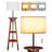 59.8'' Dimmable Tripod 3 Tier Shelf Floor Lamps LED Bulb Included-1618953623