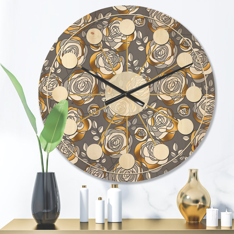 Horloge murale Mid-Century, Moyenne