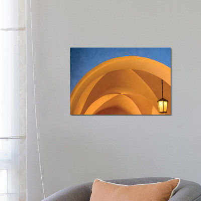 Czech Republic, Prague. Building Arches And Lamp. by Jaynes Gallery - Wrapped Canvas Print