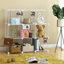 96cm H x 96cm W Metal Bookcase-1538484409