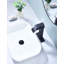 Robinet de lavabo de salle de bain à poignée simple avec bonde escamotable Waterfall