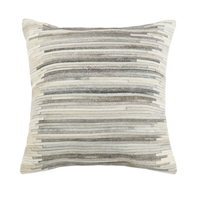 Natural Striped Throw Pillow