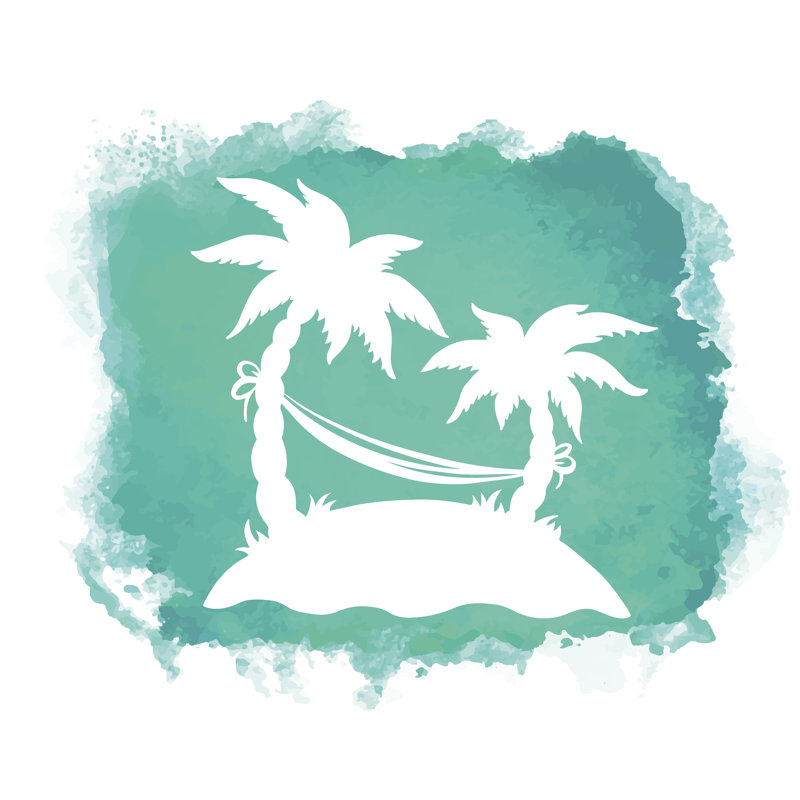 Palm Trees - Wrapped Canvas Print, 122cm H x 122cm W x 3.8cm D