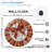 Christmas-Clock-With-Bow-Ornaments Art - 12'' Modern Glass Wall Clock