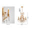 Lustre en cristal 8 lumières Aeliana