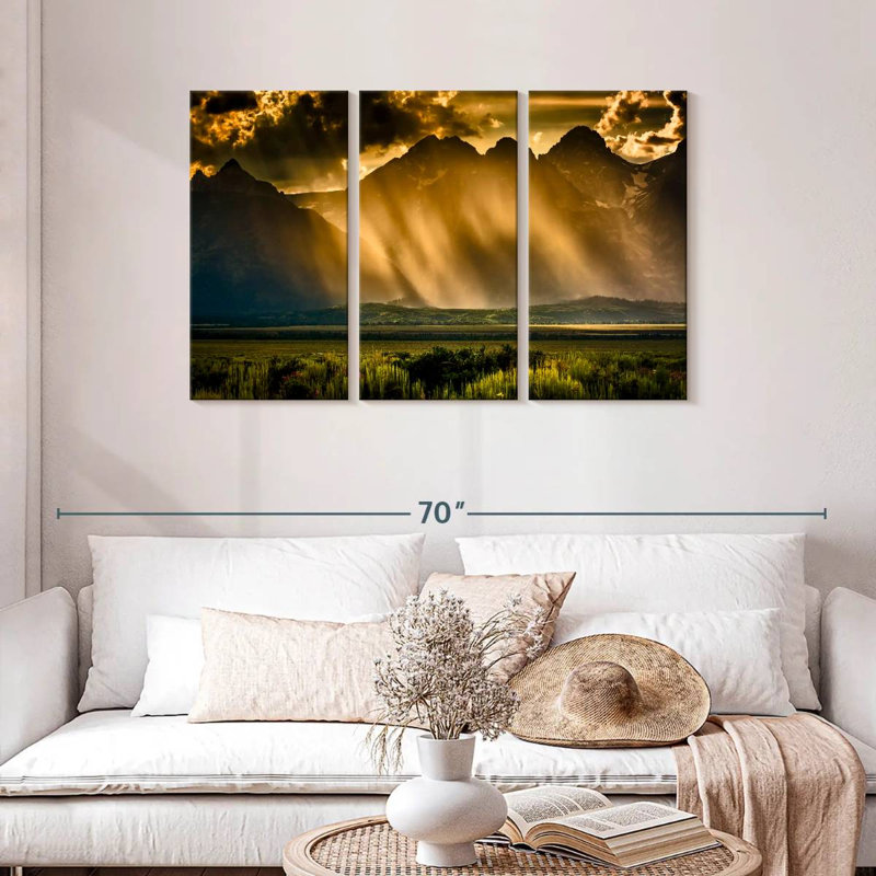 Alvord Stormy Grand Tetons, H 36 po x l 57 po