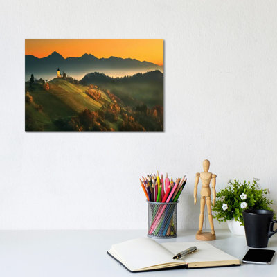 Slovenian Autumn... by Krzysztof Browko - Wrapped Canvas Painting