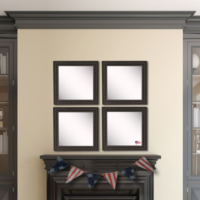Derrik Solid Wood Flat Wall Mirror