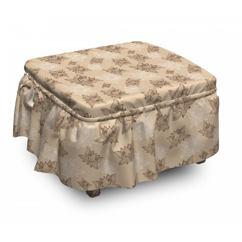 Box Cushion Ottoman Slipcover